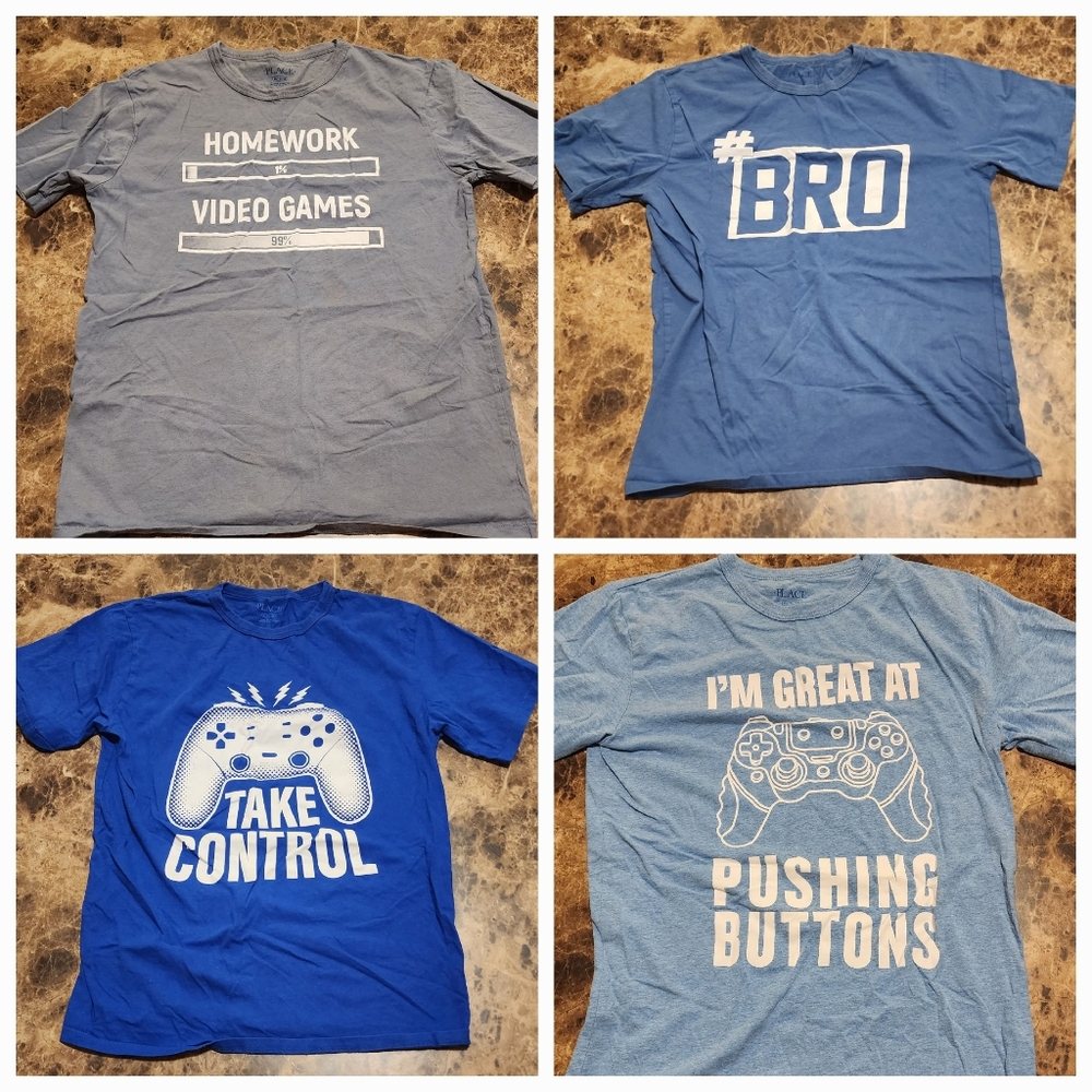 Lot of 4 Children's Place Short Sleeve Tee Boys Size XL (14)